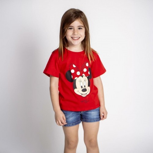 Krekls ar Īsām Piedurknēm Bērniem Minnie Mouse Sarkans image 5