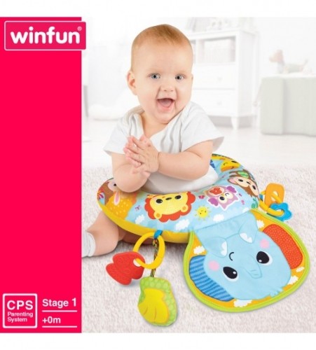 Winfun Spilvens Ziloņis mazuļiem ar mūziku un interaktīviem elementiem no 0 men. CB46699 image 1
