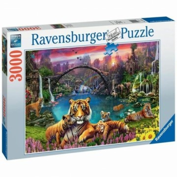 Puzle un domino komplekts Ravensburger Tigers in the lagoon 3000 Daudzums