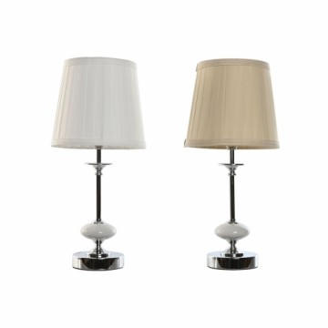 Настольная лампа Home ESPRIT Белый Бежевый Металл Фарфор 25 W 220 V 20 x 20 x 44 cm (2 штук)