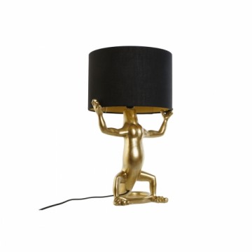 Настольная лампа Home ESPRIT Чёрный Позолоченный Смола 50 W 220 V 31 x 28 x 50 cm (2 штук)
