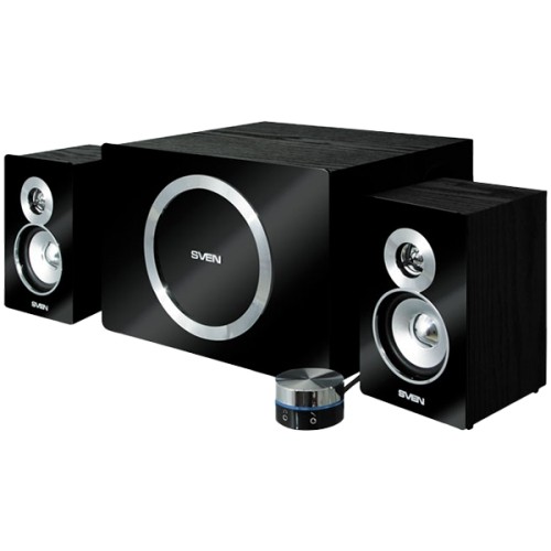 Speakers SVEN MS-1085, black (46W, wired RC unit) image 1