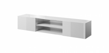 Cama Meble RTV cabinet SLIDE 200K 200x40x37 cm all glossy white