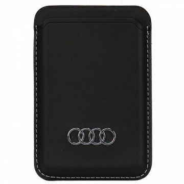Audi Synthetic Leather Wallet Card Slot czarny|black MagSafe AU-MSCH-Q3|D1-BK