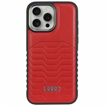 Audi Synthetic Leather MagSafe iPhone 15 Pro 6.1" czerwony|red hardcase AU-TPUPCMIP15P-GT|D3-RD