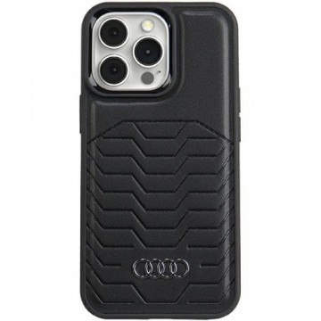 Audi Synthetic Leather MagSafe iPhone 13 Pro Max 6.7" czarny|black hardcase AU-TPUPCMIP13PM-GT|D3-BK