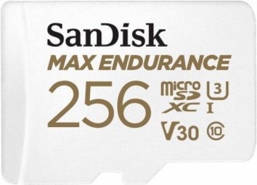 SanDisk MAX ENDURANCE microSDXC Atmiņas karte  256GB + SD Adapteris image 1