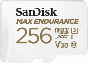 SanDisk MAX ENDURANCE microSDXC Atmiņas karte  256GB + SD Adapteris
