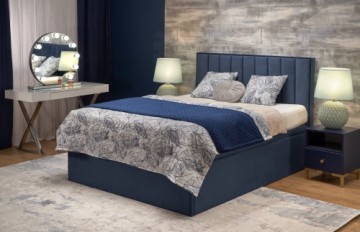 Halmar ASENTO 160 bed, dark blue -ELEMENT #13