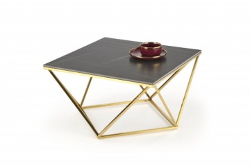 Halmar FELICIA coffe table, black marble / gold