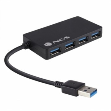 USB Centrmezgls NGS IHUB3.0 Melns 480 Mbps (1 gb.)