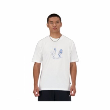 Vīriešu Krekls ar Īsām Piedurknēm ESSENTIALS CHICKEN New Balance MT41591 Balts