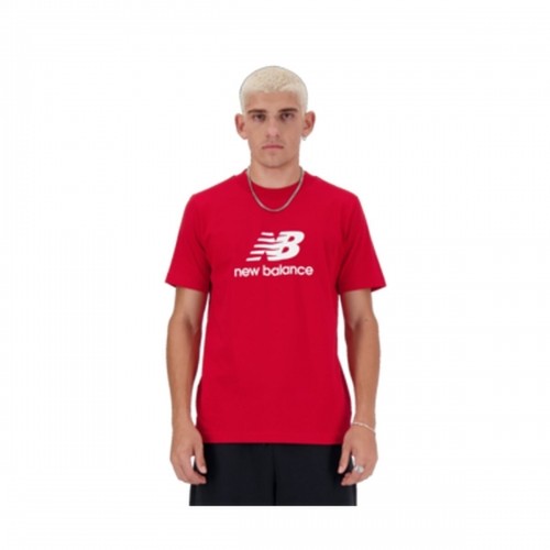 Vīriešu Krekls ar Īsām Piedurknēm New Balance  LOGO MT41502 TRE Sarkans image 1