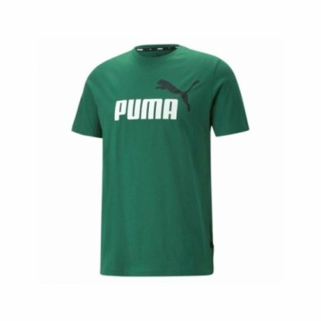 Vīriešu Krekls ar Īsām Piedurknēm Puma ESS 2 COL LOGO 586759 86 Zaļš