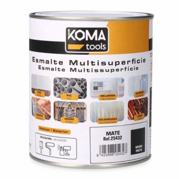 Акриловая эмаль Koma Tools Чёрный матовый 750 ml