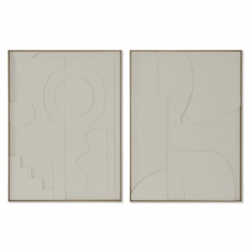 Glezna Home ESPRIT Abstrakts Skandināvu 75 x 4 x 100 cm (2 gb.)