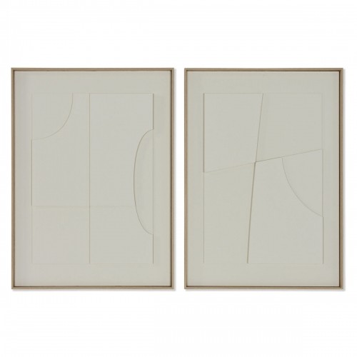 Glezna Home ESPRIT Abstrakts Skandināvu 55 x 4 x 75 cm (2 gb.) image 1
