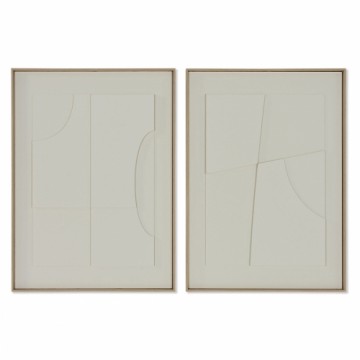 Glezna Home ESPRIT Abstrakts Skandināvu 55 x 4 x 75 cm (2 gb.)