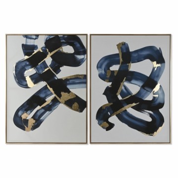 Glezna Home ESPRIT Abstrakts Urbāns 90 x 4 x 120 cm (2 gb.)