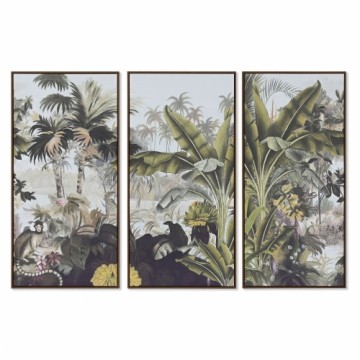 3 attēlu komplekts Home ESPRIT Tropiskais 180 x 4 x 120 cm (3 Daudzums)