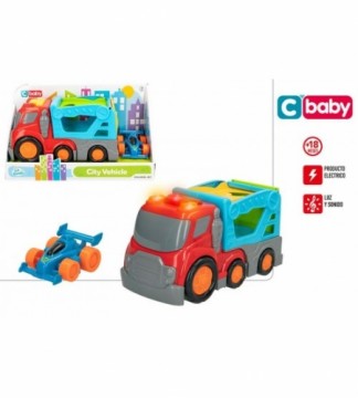 Color Baby Auto treilers ar mašīnu  (gaisma, skaņa) no 18 men. CB47396