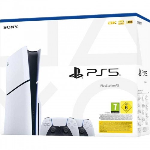 Console Sony Playstation 5 Slim Disc Version + 2x Dual Sense EU image 1