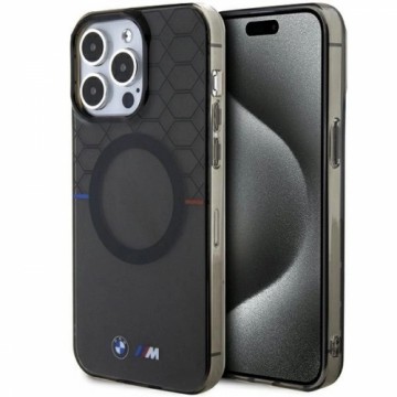 BMW Pattern MagSafe case for iPhone 15 Pro Max - gray