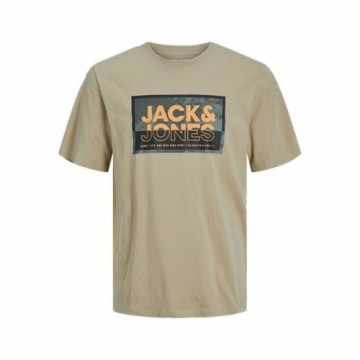 Vīriešu Krekls ar Īsām Piedurknēm Jack & Jones COLOGAN TEE SS 12253442  Brūns