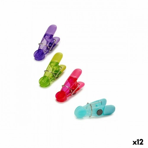 Kinvara Пинцет для запайки пакетов Разноцветный Резиновый Пластик 4 Предметы Магнитный (12 штук) image 1