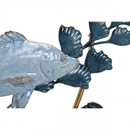 Настенный декор Home ESPRIT Синий Позолоченный Средиземноморье Рыбы 83 x 6 x 63 cm image 4