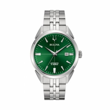 Мужские часы Bulova 96B424 Зеленый Серебристый