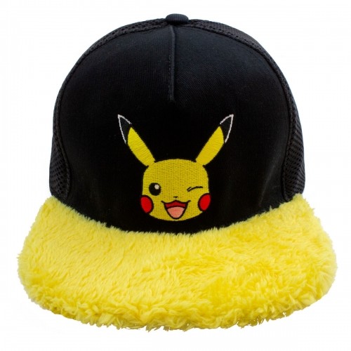 Pokemon Cepure Unisex Pokémon Pikachu Wink Dzeltens Melns Viens izmērs image 1