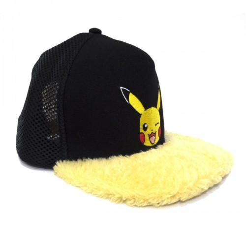 Pokemon Cepure Unisex Pokémon Pikachu Wink Dzeltens Melns Viens izmērs image 2