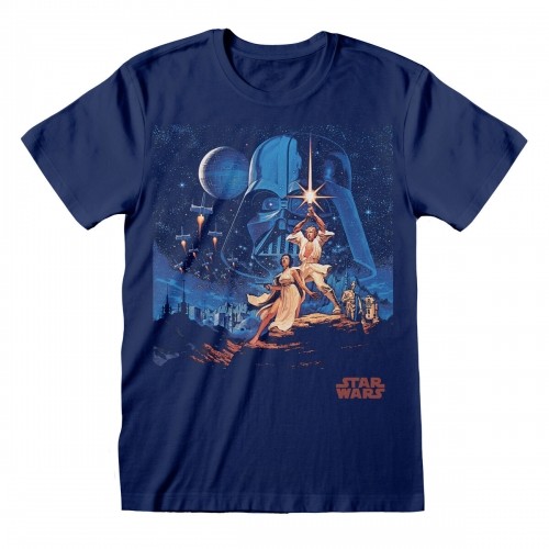 Unisex Krekls ar Īsām Piedurknēm Star Wars New Hope Vintage Melns image 1