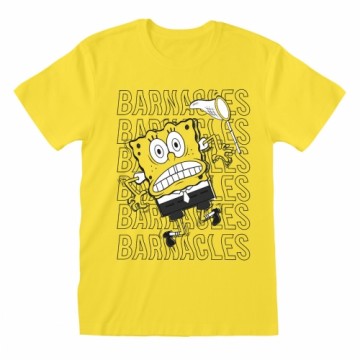 Unisex Krekls ar Īsām Piedurknēm Spongebob Barnacles Dzeltens