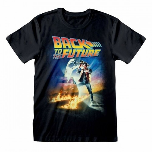 Krekls ar Īsām Piedurknēm Back to the Future Poster Melns Unisekss image 1