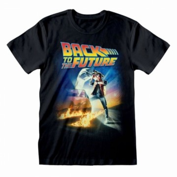 Krekls ar Īsām Piedurknēm Back to the Future Poster Melns Unisekss