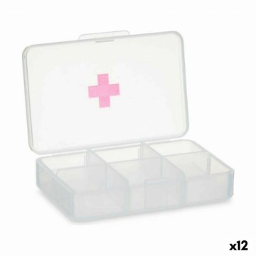 Berilo Коробочка для таблеток Прозрачный Пластик (11,5 x 18 x 2,2 cm) (12 штук)