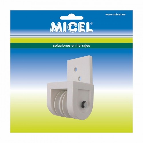 Pulley for pergola Micel TLD19 Neilons 4,3 x 4,2 x 7,8 cm Frontāls Balts image 3