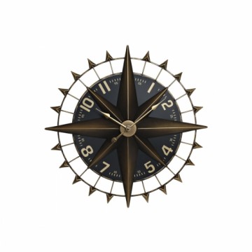 Sienas pulkstenis Home ESPRIT Melns Bronza Dzelzs Kompass Vintage 80 x 7,5 x 80 cm