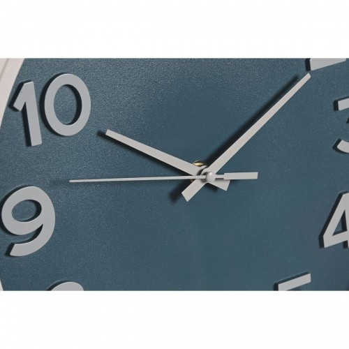 Sienas pulkstenis Home ESPRIT Zils Balts Rozā Sinepes PVC 30 x 4 x 30 cm (3 gb.) image 3