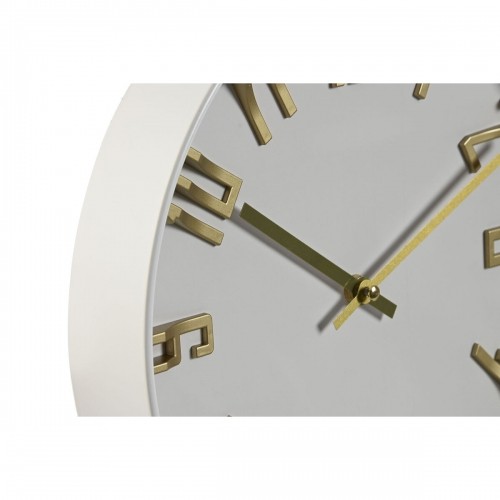 Sienas pulkstenis Home ESPRIT Balts Bronza Sudrabains PVC 30 x 4 x 30 cm (2 gb.) image 2