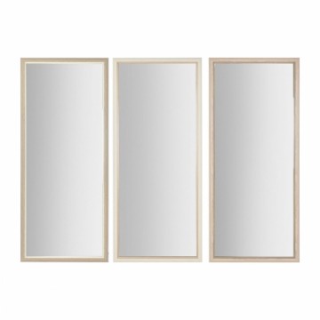 Sienas spogulis Home ESPRIT Balts Brūns Bēšs Pelēks Stikls polistirols 67 x 2 x 156 cm (4 gb.)