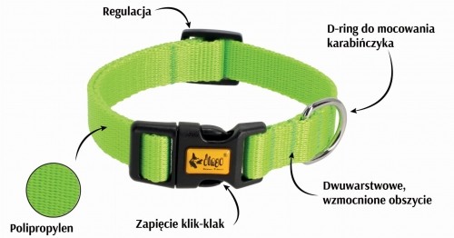 DINGO Energy fioletowa - dog collar - 37-61 cm image 2