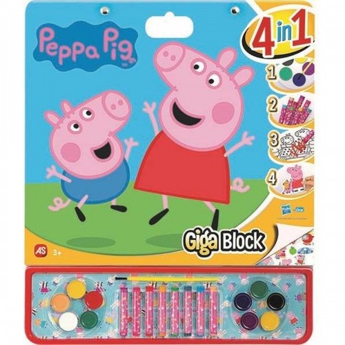 Krāsojamie attēli Peppa Pig Izlīmes 4-in-1 image 1