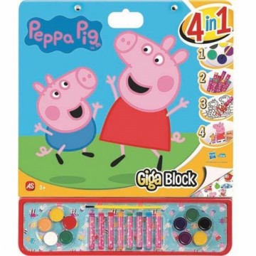Krāsojamie attēli Peppa Pig Izlīmes 4-in-1