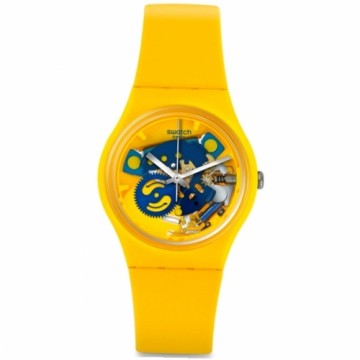 Vīriešu Pulkstenis Swatch GJ136 (Ø 36 mm) Dzeltens