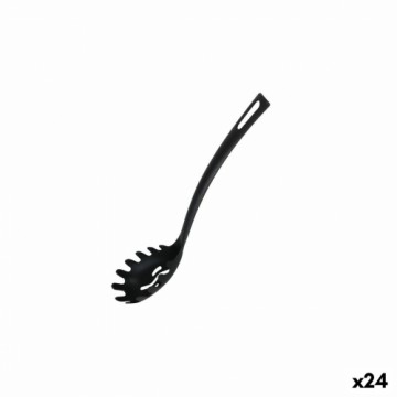 Ложка для пасты Quttin Нейлон 29 x 5,5 cm Чёрный (24 штук)