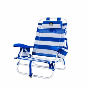Bigbuy Garden Pludmales krēsls Zils Balts 62 x 62 x 74 cm