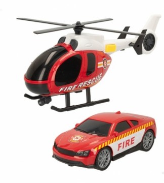 Color Baby Пожарный набор (машина и вертолёт) со звуком и светом 3+ CB47517